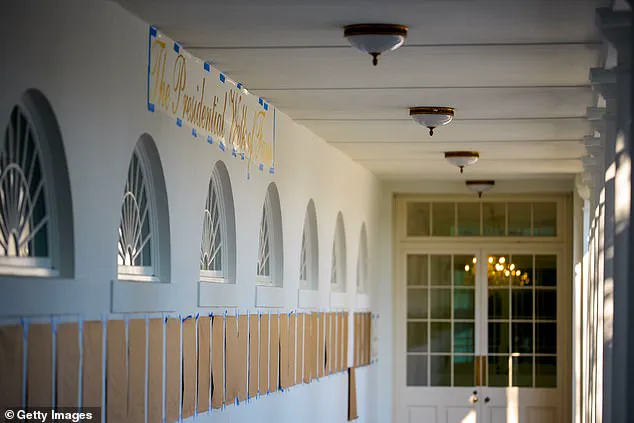 Mysterious Sign Outside White House, Featuring 'The Oval Office' in Gold Cursive, Divides Opinions and Vanishes