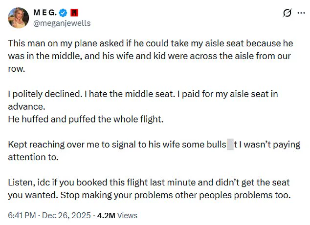 Texas Woman's Viral Post Sparks Airline Etiquette Debate and Financial Windfall