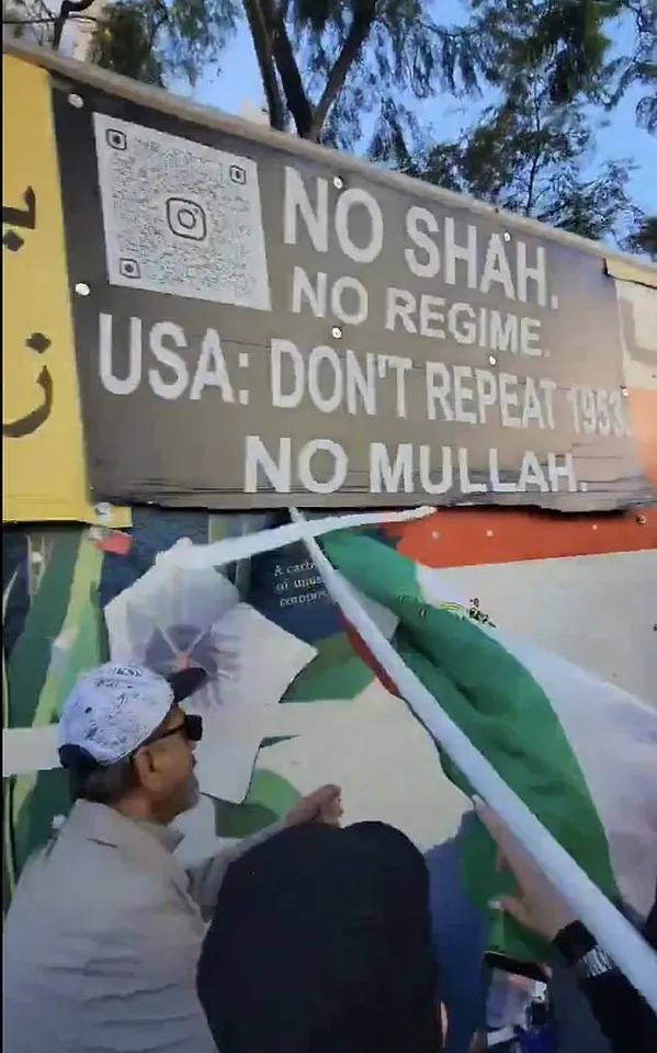 Late-Breaking: Chaos Erupts as U-Haul Truck Plows Through Pro-Iranian Rally in Los Angeles, Sending Protesters into Panic