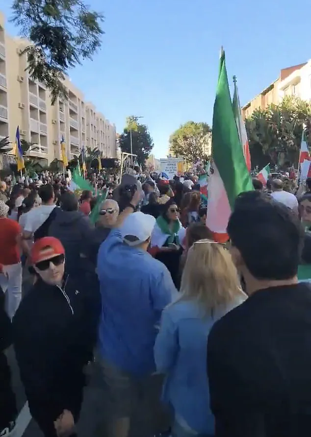Late-Breaking: Chaos Erupts as U-Haul Truck Plows Through Pro-Iranian Rally in Los Angeles, Sending Protesters into Panic