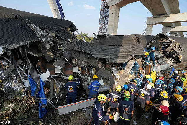 Catastrophic Crane Collapse Claims 28 Lives in Thailand Railway Disaster