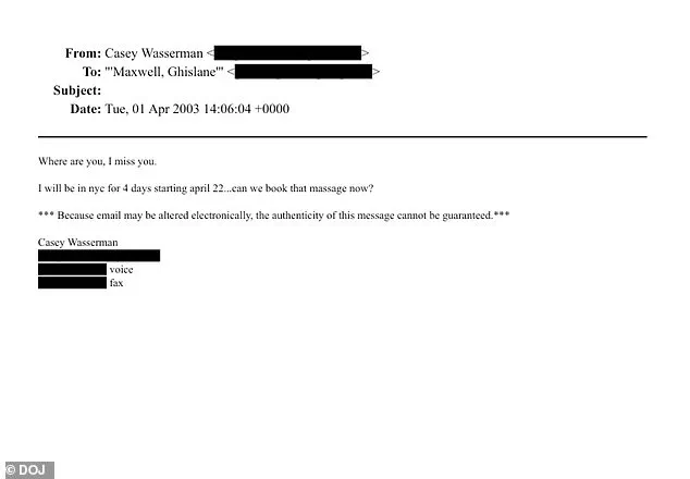 DOJ Emails Expose Casey Wasserman's 2003 Flirtatious Messages with Ghislaine Maxwell, Reigniting Scrutiny Over LA 2028