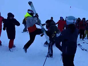 Chewbacca Skier Brutally Assaulted in Val Thorens Snowball Fight Gone Awry