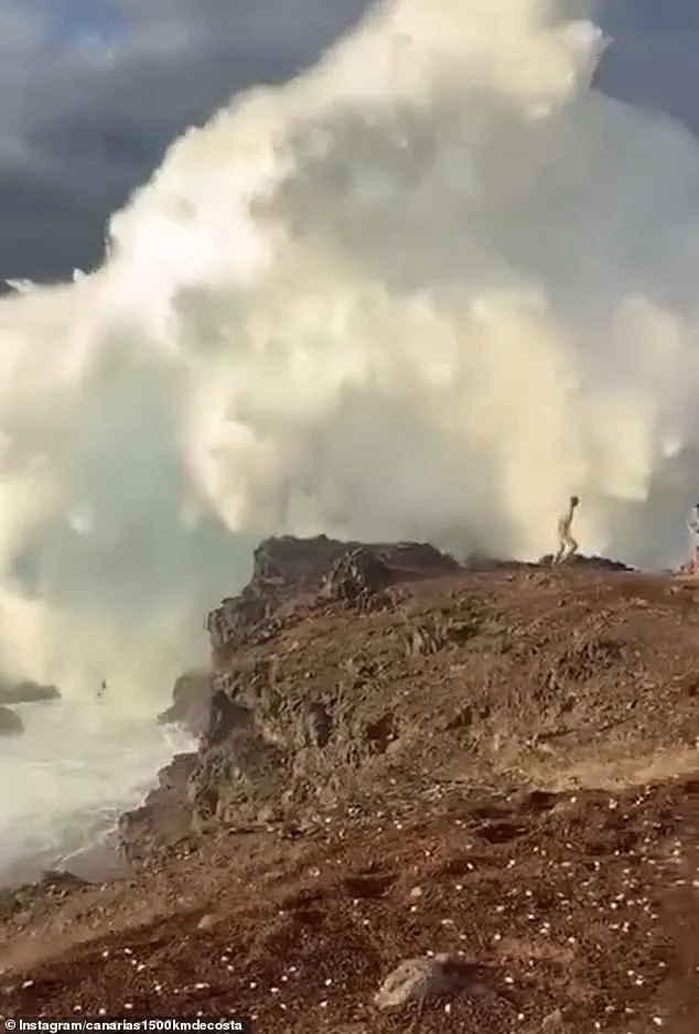Tourists Narrowly Escape Monster Wave in Canary Islands After Defying Warnings