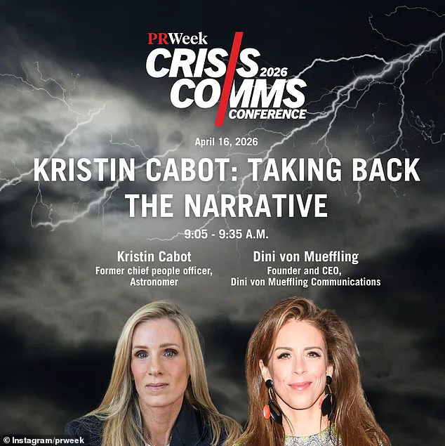 Kristin Cabot to Speak at Crisis Comms Conference Amid Controversy Over Viral Scandal