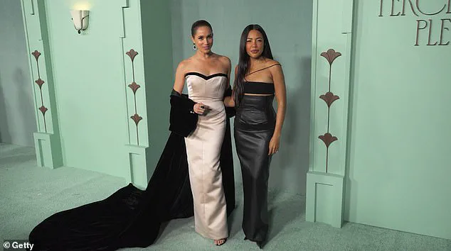 Duchess of Sussex Radiates at Fifteen Percent Pledge Gala in Custom Black Designer Gown