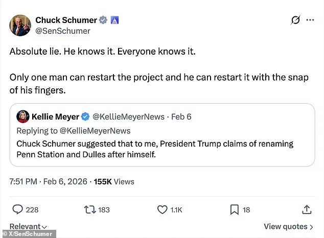 White House Silence Exposes Contradiction in Trump's Penn Station Claim Amid Stalled Gateway Tunnel Project