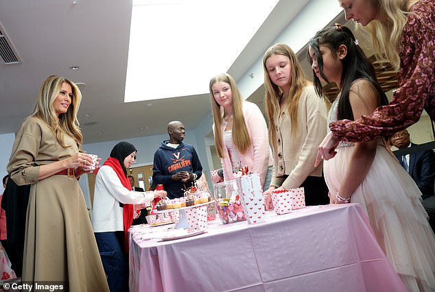 First Lady Melania Trump Visits Children's Inn for Valentine's Day, Highlighting Support for Rare Illness Patients