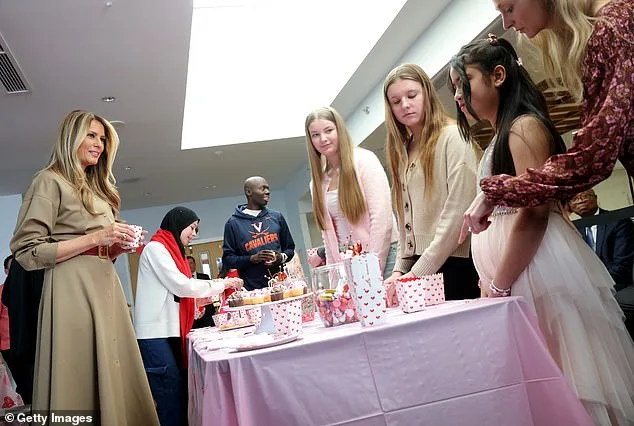 First Lady Melania Trump Visits Children's Inn for Valentine's Day, Highlighting Support for Rare Illness Patients