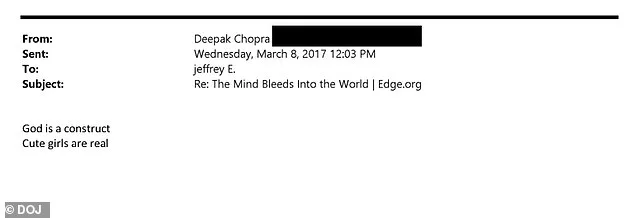 Justice Department Files Expose Hidden Correspondence Between Deepak Chopra and Jeffrey Epstein, Contradicting His Public Image