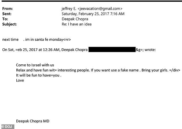 Justice Department Files Expose Hidden Correspondence Between Deepak Chopra and Jeffrey Epstein, Contradicting His Public Image