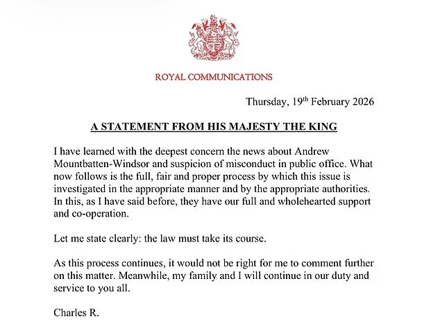 Royal Family Unites in Support of Legal Action Amid Prince Andrew's Arrest