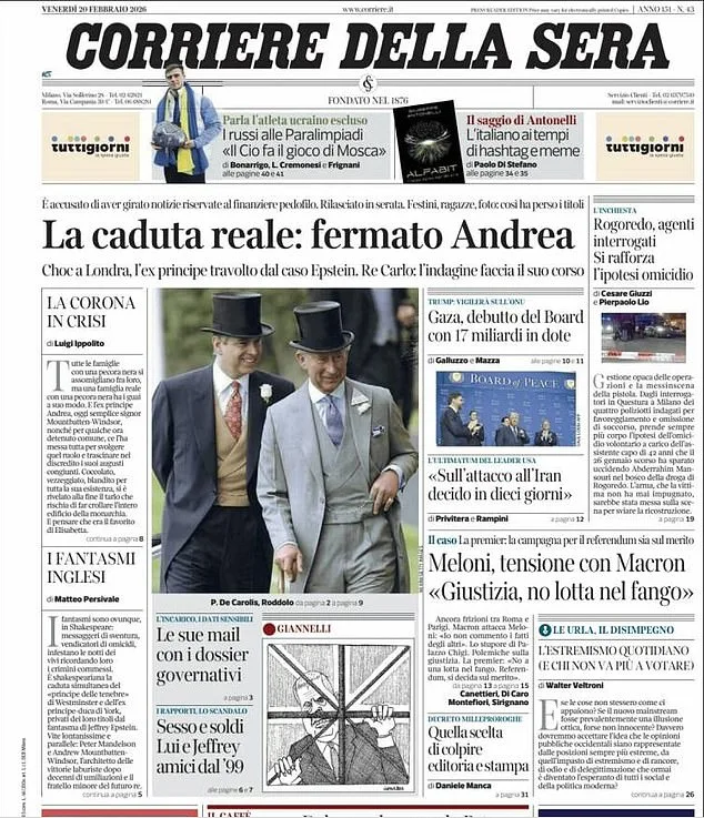 British Monarchy in Crisis: Former Duke of York Arrested on Royal Estate