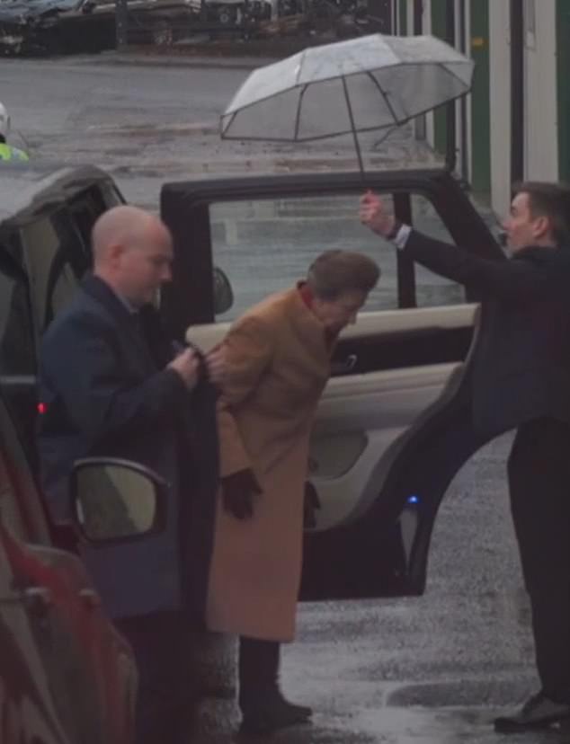 Princess Anne's Rain-Soaked Visit to Yorkshire Crisps Amid Royal Family Silence Over Brother's Arrest