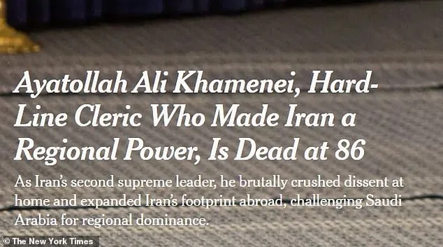 Ayatollah Ali Khamenei's Death Sparks Controversy as New York Times' Obituary Faces Criticism for Uncharacteristic Restraint