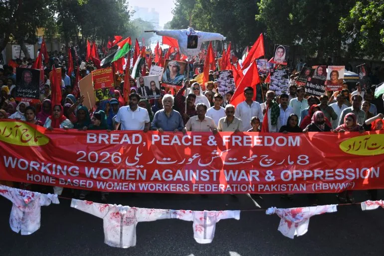 Global Women's Day Protests Demand End to War, Gender Violence and Systemic Oppression