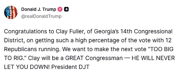 Democrat Stuns Georgia's Red 14th District in Runoff, Veteran Candidate Leads Trump-Backed Opponent