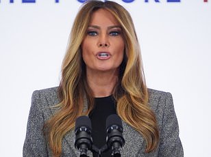 Historic White House Moment: Melania Trump Flanked by AI Robot Figure 3 at Global Tech Summit