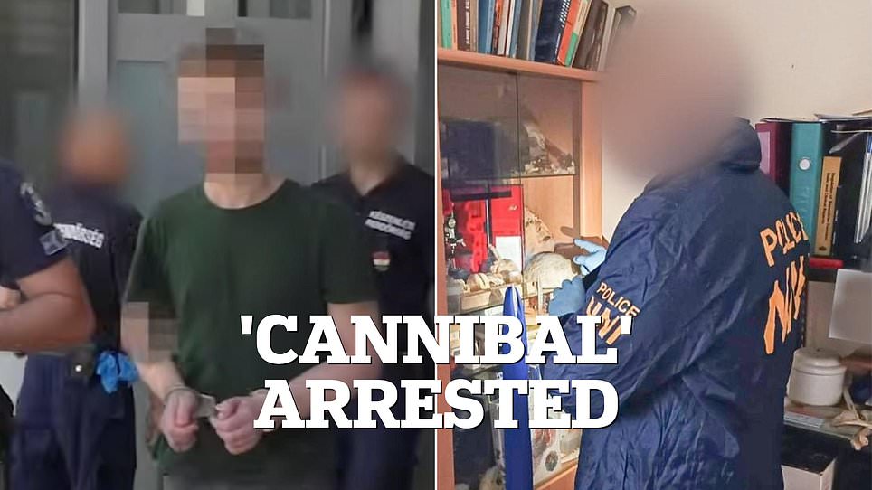 Hungarian orderly arrested for cannibalism and hoarding human body parts.