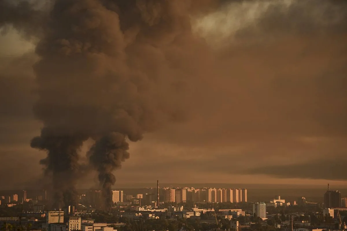 Russia escalates drone and missile assault on Ukraine's defense and fuel sectors.