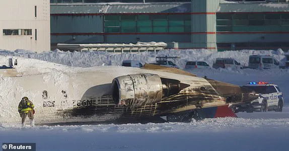 Chilling Footage Captures Plane Crash at Toronto Airport