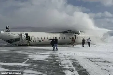 Chilling Footage Captures Plane Crash at Toronto Airport