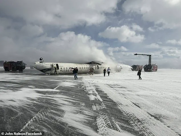 Delta plane bursts into flames upon landing in Canada