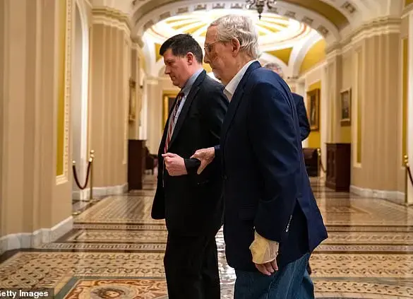 Mitch McConnell Falls Twice on Capitol Hill