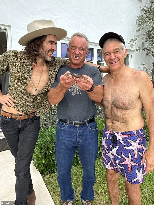 Robert Kennedy Jr goes viral for unusual photo with Russel Brand and Dr. Oz