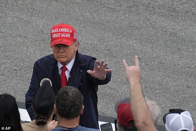 Trump's granddaughter waves from 'The Beast' at Daytona 500