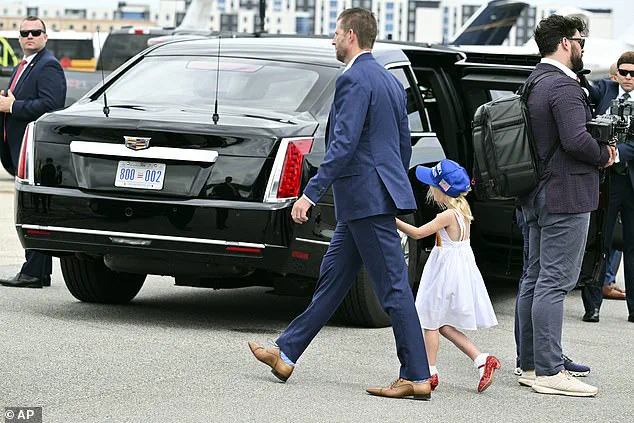 Trump's granddaughter waves from 'The Beast' at Daytona 500