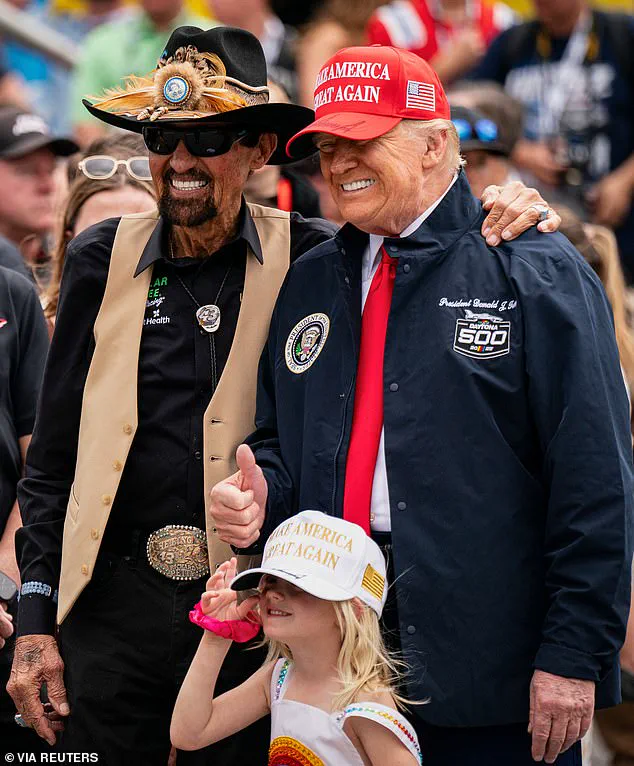 Trump's granddaughter waves from 'The Beast' at Daytona 500