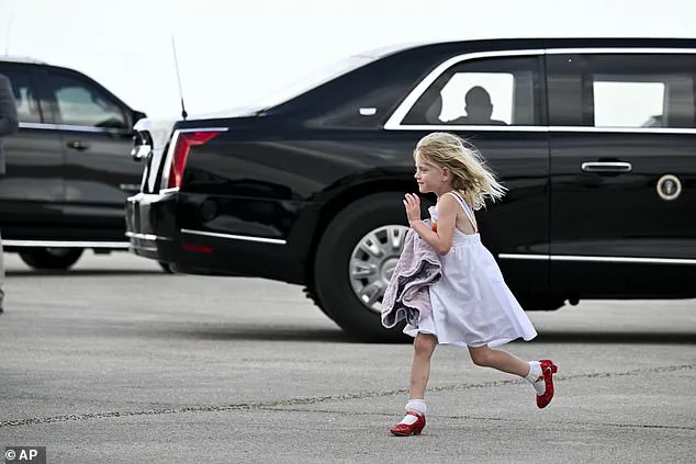 Trump's granddaughter waves from 'The Beast' at Daytona 500