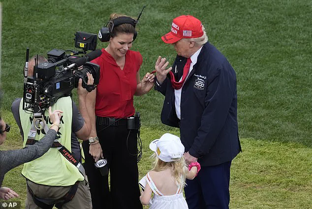 Trump's granddaughter waves from 'The Beast' at Daytona 500