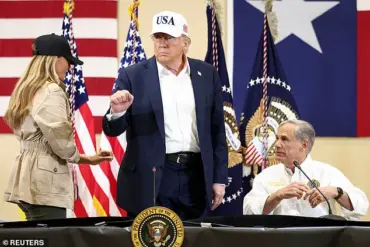 Limited Access Reveals Trump's Leadership in the Aftermath of Texas Floods
