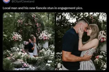 Cleveland Celebrates Travis Kelce’s Engagement with Viral Social Media Tribute to Taylor Swift, Mirroring Local Newspaper Tone
