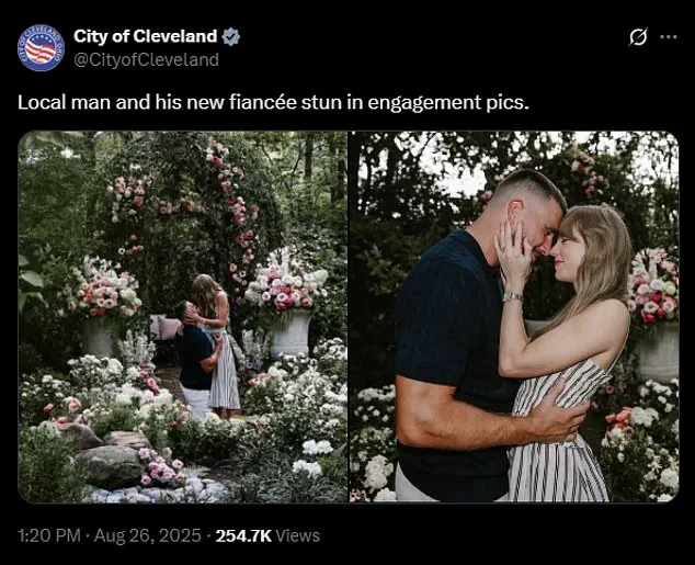 Cleveland Celebrates Travis Kelce’s Engagement with Viral Social Media Tribute to Taylor Swift, Mirroring Local Newspaper Tone