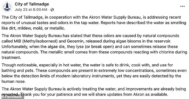 Ohio Tap Water Controversy: Officials Insist Safety Despite Foul Odor, Residents Demand Transparent Expert Advisories